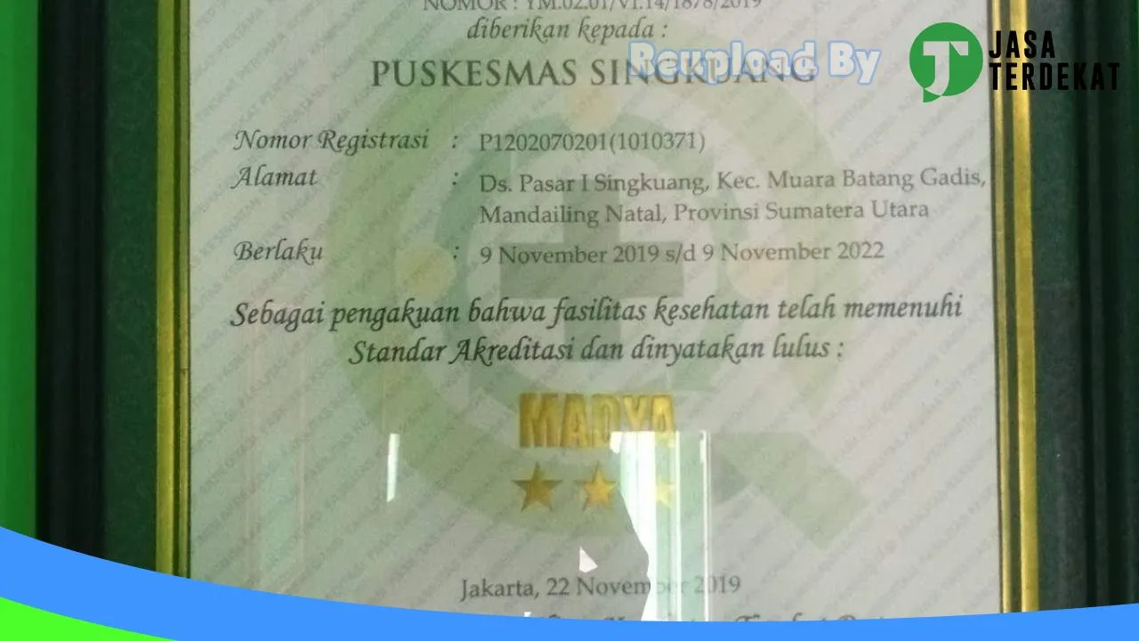Gambar UPTD Puskesmas Singkuang: Jam Besuk, Ulasan, Alamat, dan Informasi Lainnya ke 5