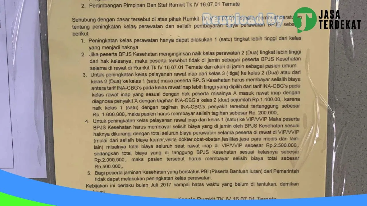 Gambar Rumah Sakit Tentara Ternate – Kota Tidore Kepulauan, Maluku Utara ke 4