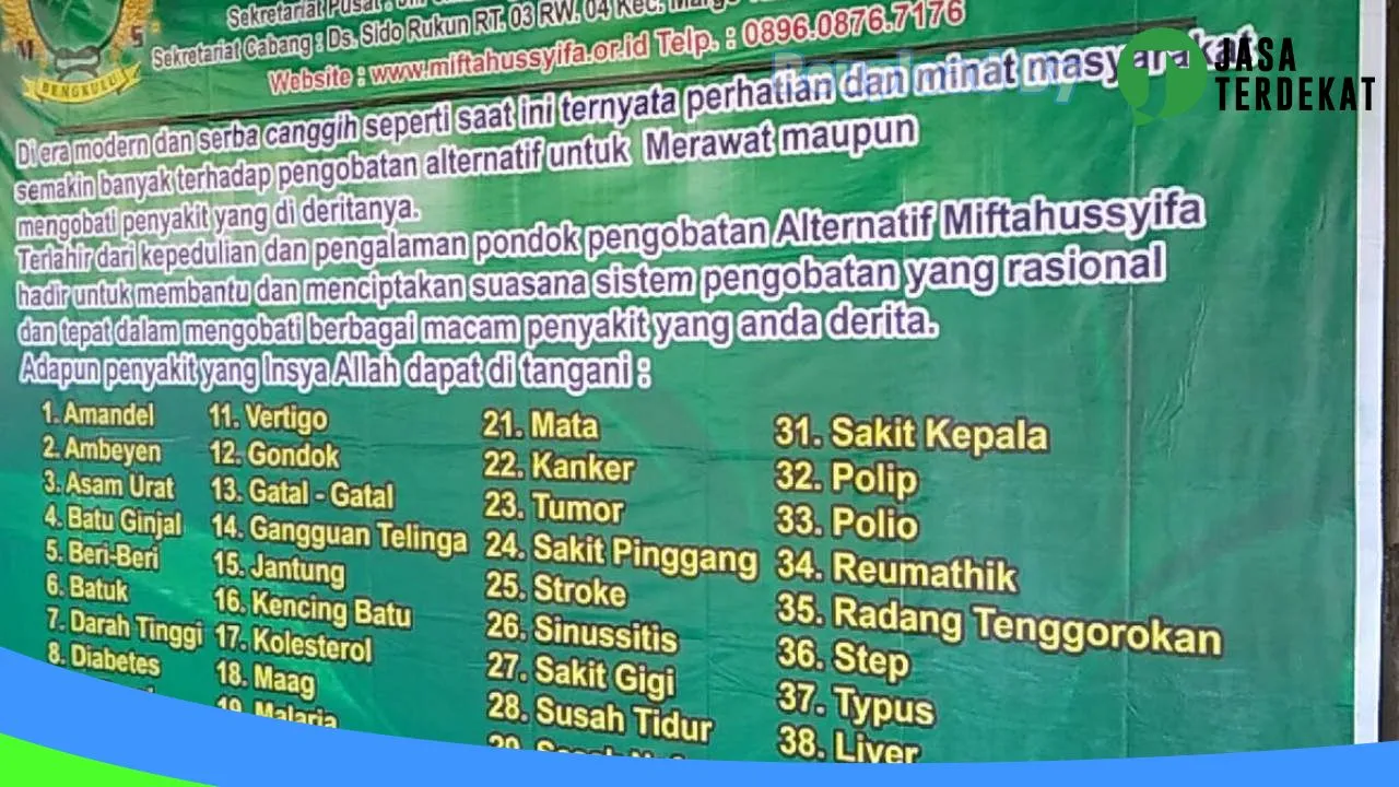 Gambar Pengobatan Alternatif Miftahussyfa Cabang Merangin: Jam Besuk, Ulasan, Alamat, dan Informasi Lainnya ke 4