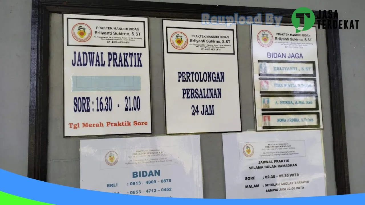 Gambar Bidan ERLIYANTI SUKIRNO, S.ST: Jam Besuk, Ulasan, Alamat, dan Informasi Lainnya ke 1