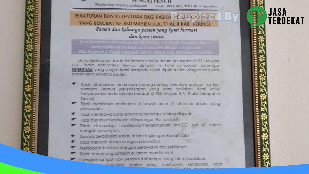 Gambar Ruang Cempaka Perawatan Persalinan Dan Kebidanan RSU MHAT: Jam Besuk, Ulasan, Alamat, dan Informasi Lainnya ke 2