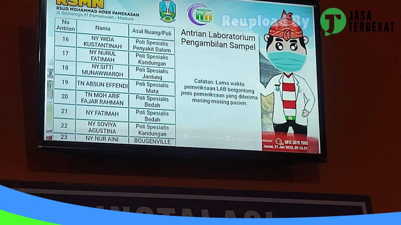 Gambar Mohammad Noer General Hospital (RSUD Mohammad Noer Pamekasan): Jam Besuk, Ulasan, Alamat, dan Informasi Lainnya ke 4