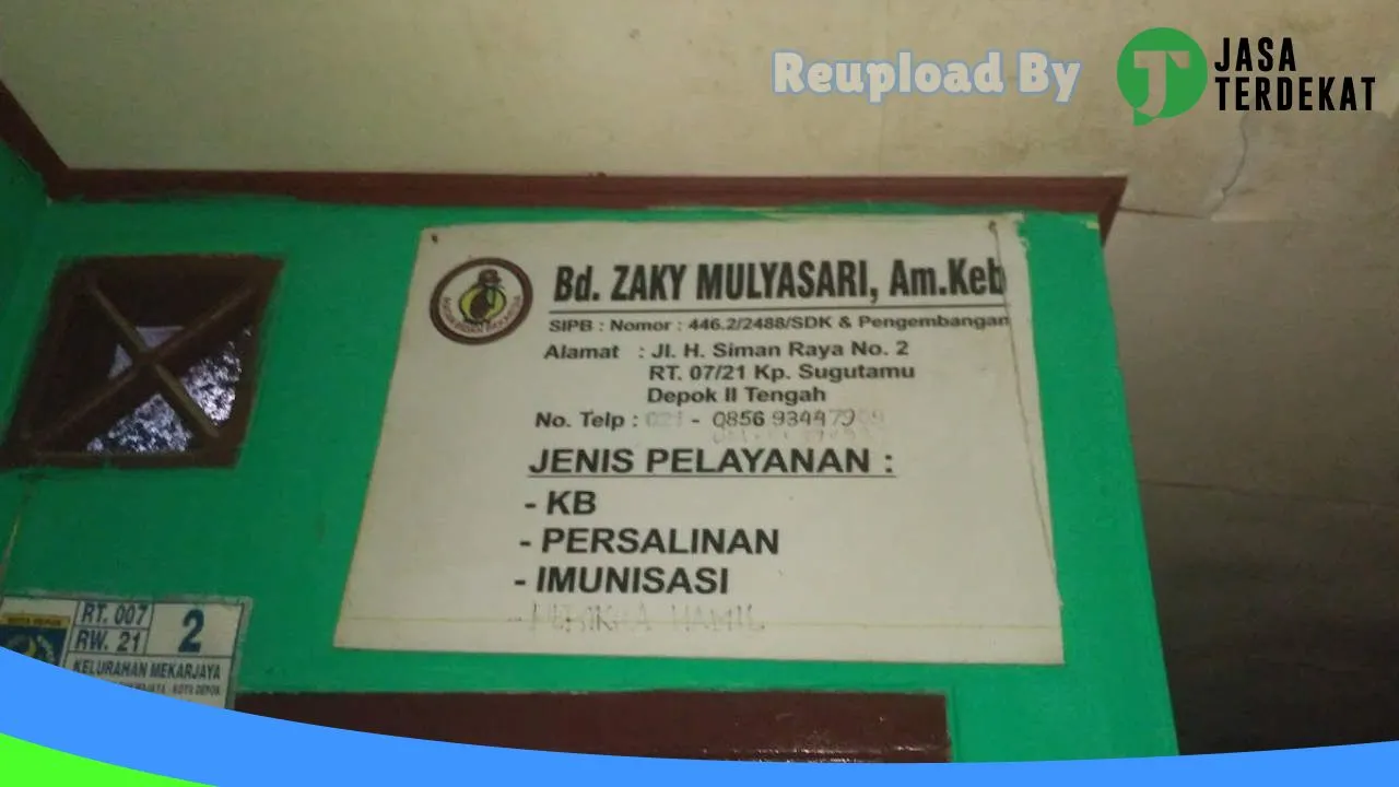 Gambar Bidan Ny Zaky Mulyasary: Jam Besuk, Ulasan, Alamat, dan Informasi Lainnya ke 1