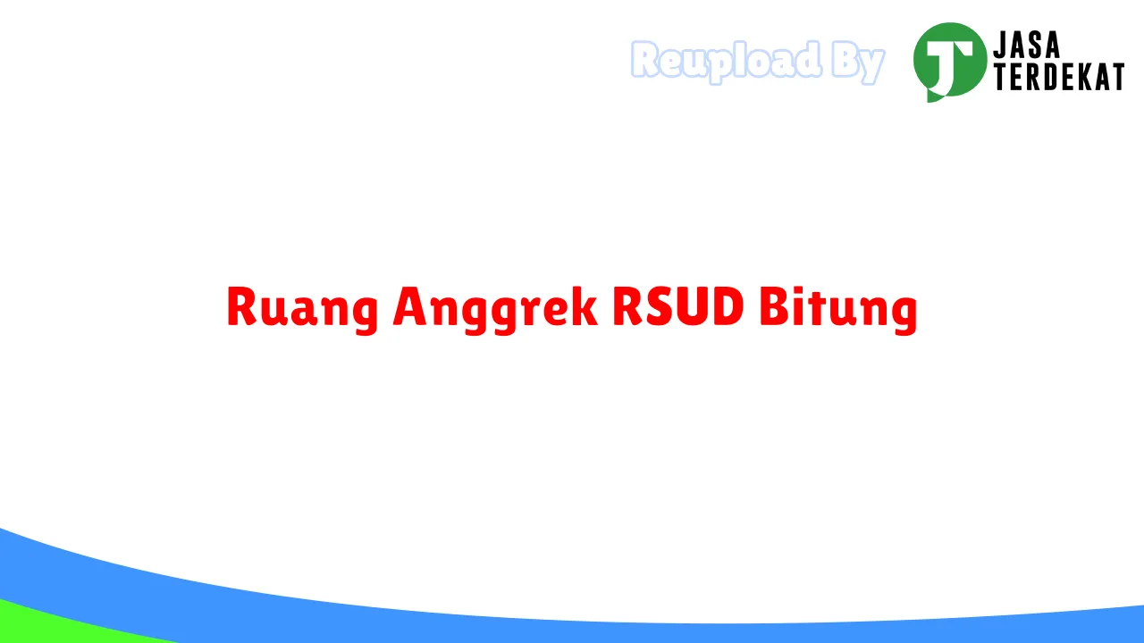 Ruang Anggrek RSUD Bitung