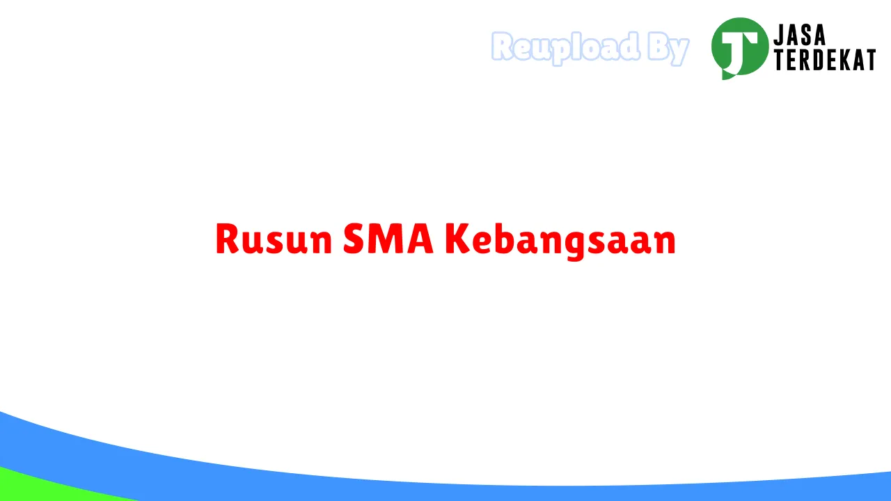 Rusun SMA Kebangsaan