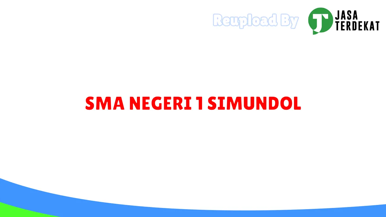 SMA NEGERI 1 SIMUNDOL