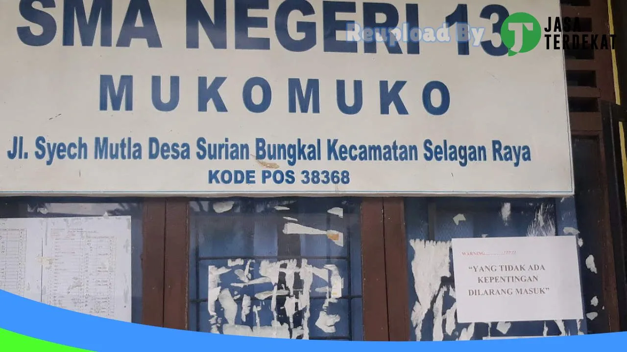 Gambar SMAN 13 MUKOMUKO – Muko-Muko, Bengkulu ke 4