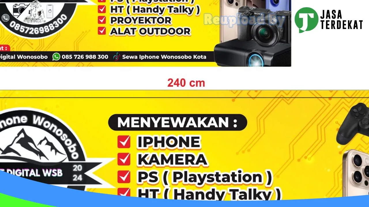 Gambar KYT DIGITAL RENTAL/SEWA IPHONE, KAMERA, RENTAL OUTDOOR, RENTAL PROYEKTOR, HT, PLAYSTATION, CARTER MOBIL, DLL di Wonosobo, Jawa Tengah ke 4