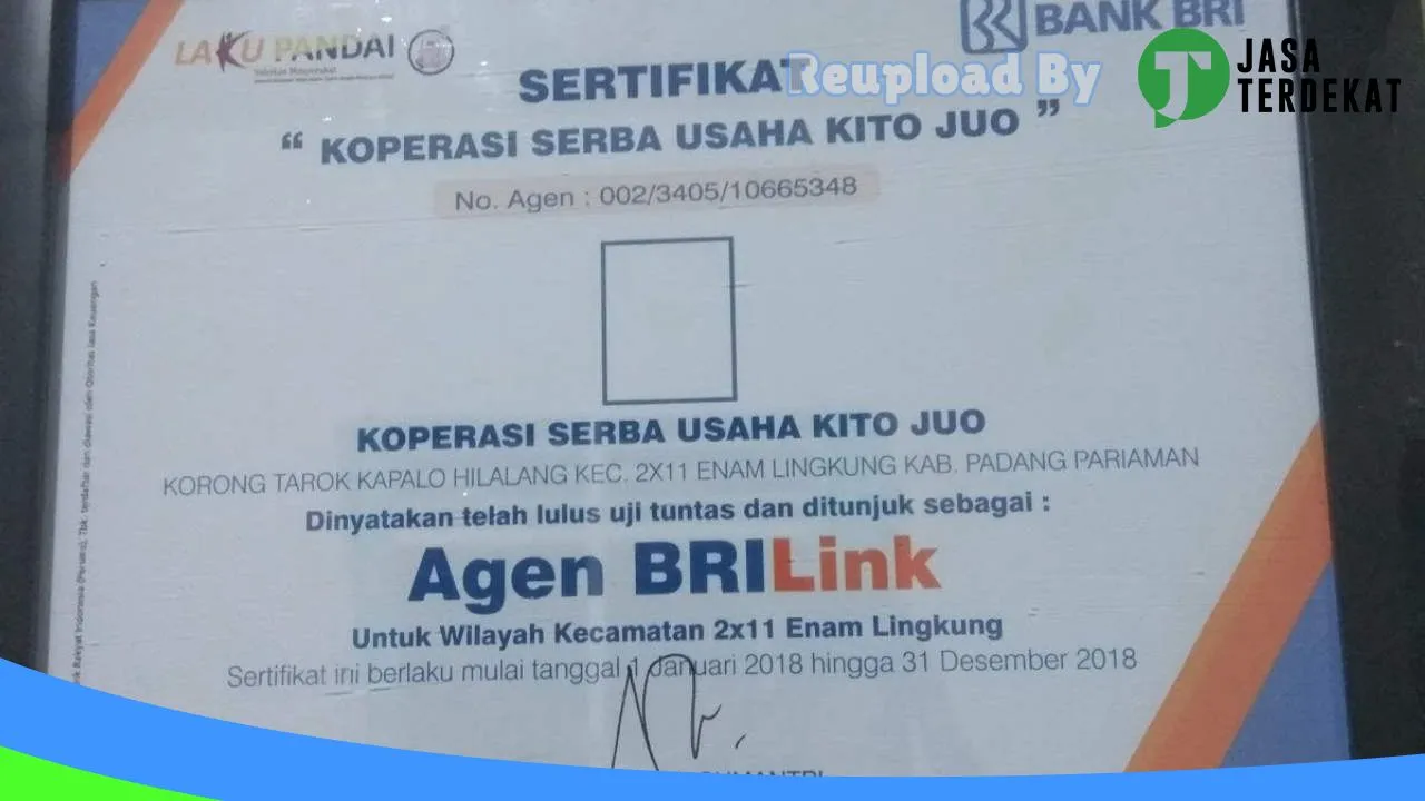 Gambar KOPERASI SERBA USAHA KITO JUO di Padang Pariaman, Sumatera Barat ke 1