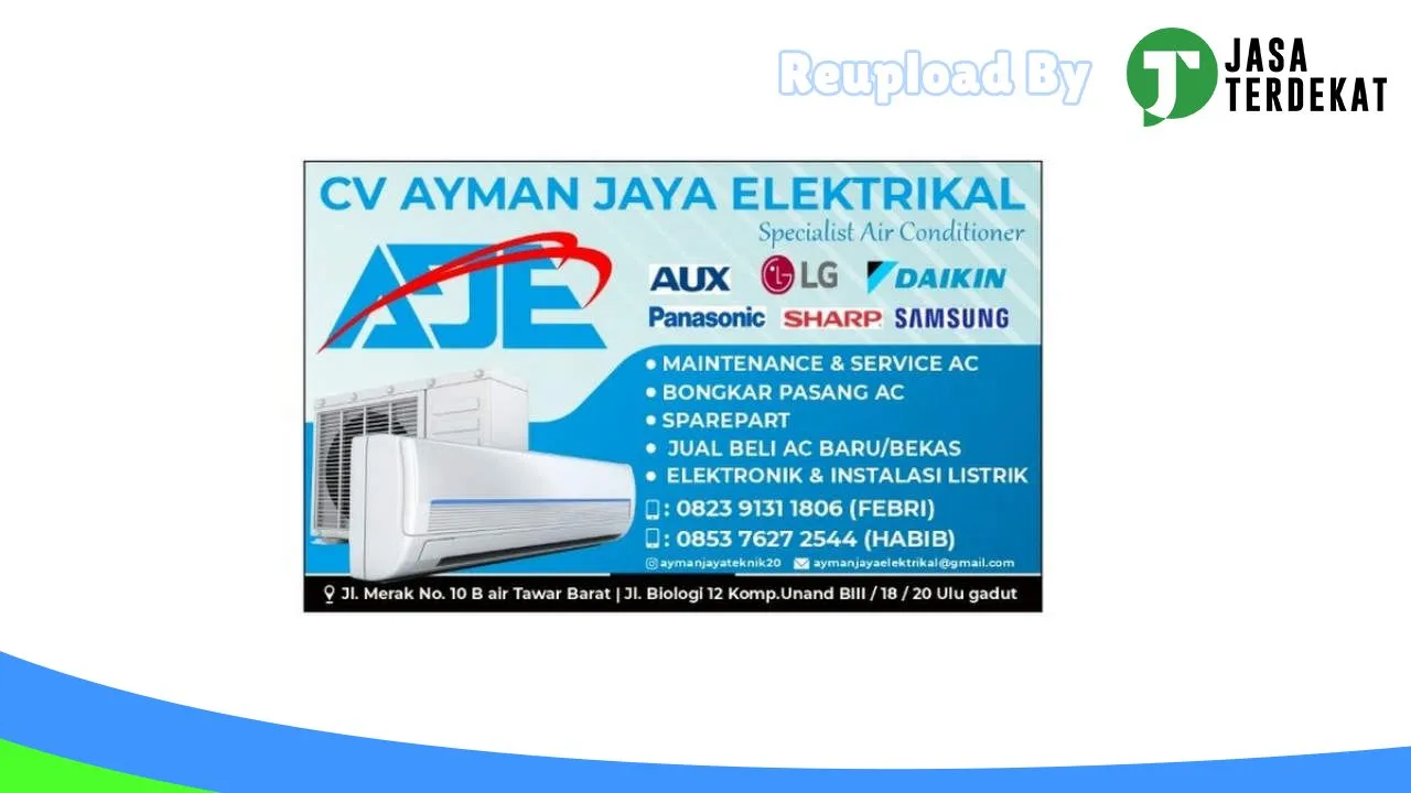 Gambar CV Ayman Jaya Elektrikal – Service AC Padang di Padang, Sumatera Barat ke 1