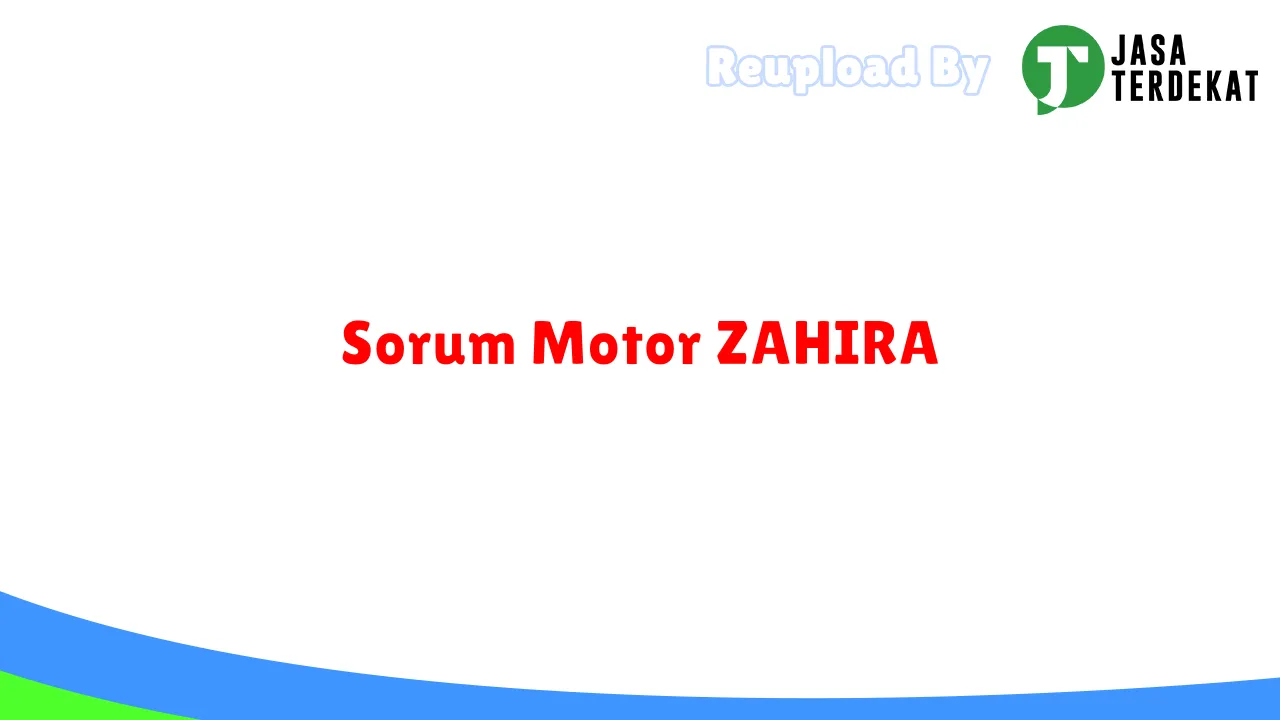 Sorum Motor ZAHIRA